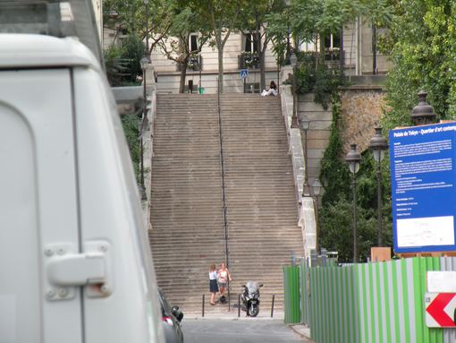  escalier menant à l'Avenue du Président Wilson